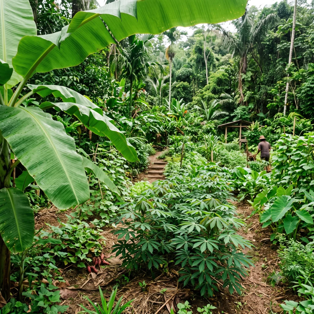 A lush tropical growing environment
