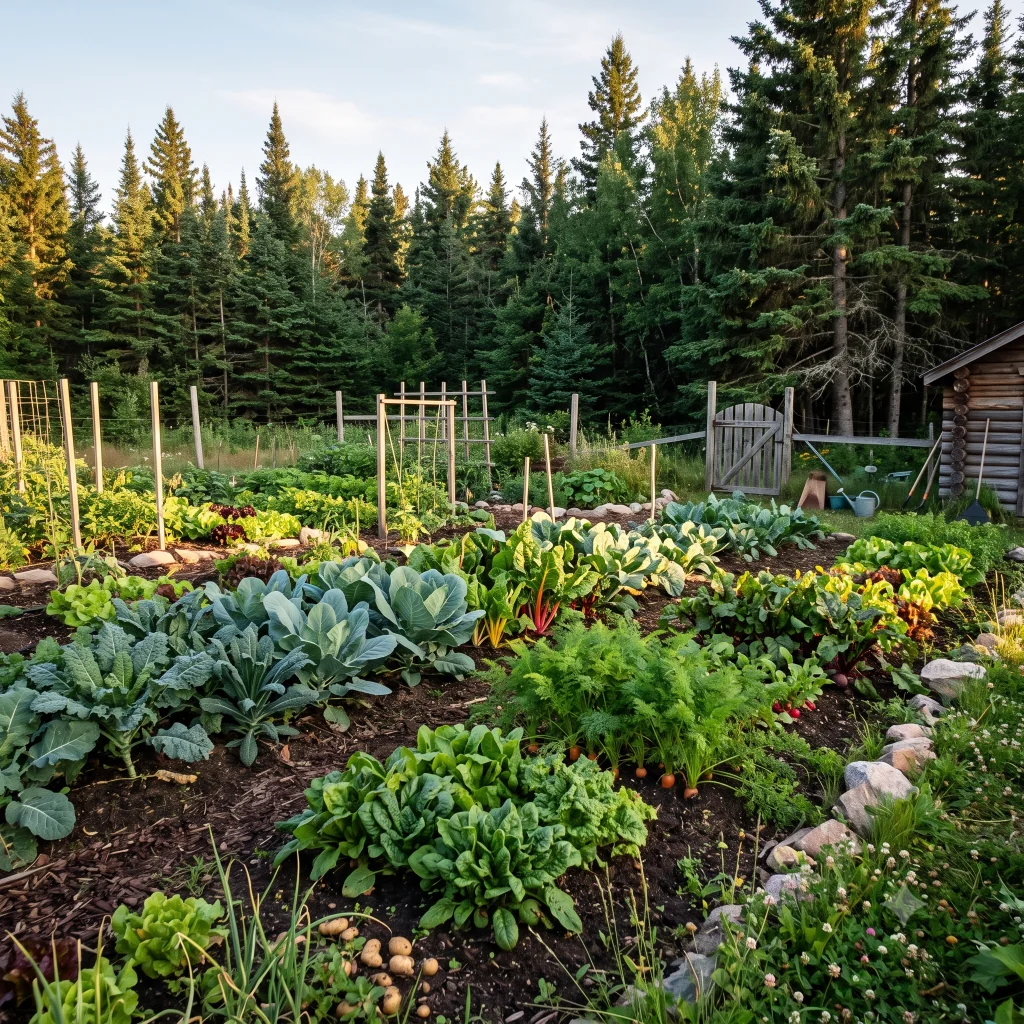 A cool, sheltered spot suited to root storage