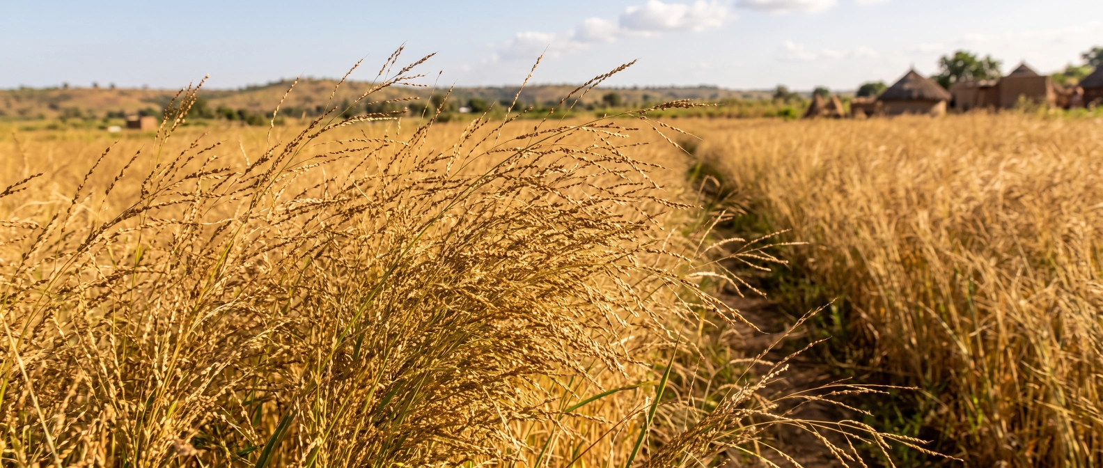 Fonio grain heads