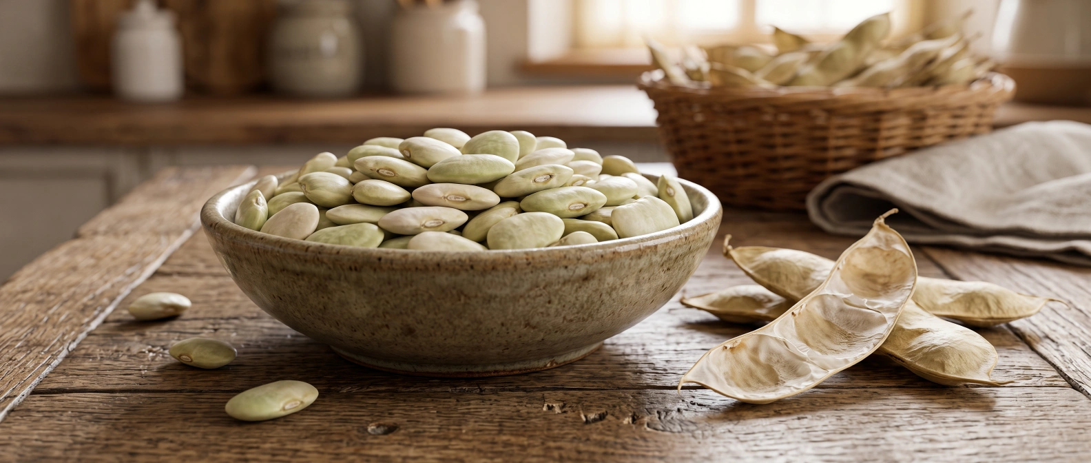 Lima bean pods