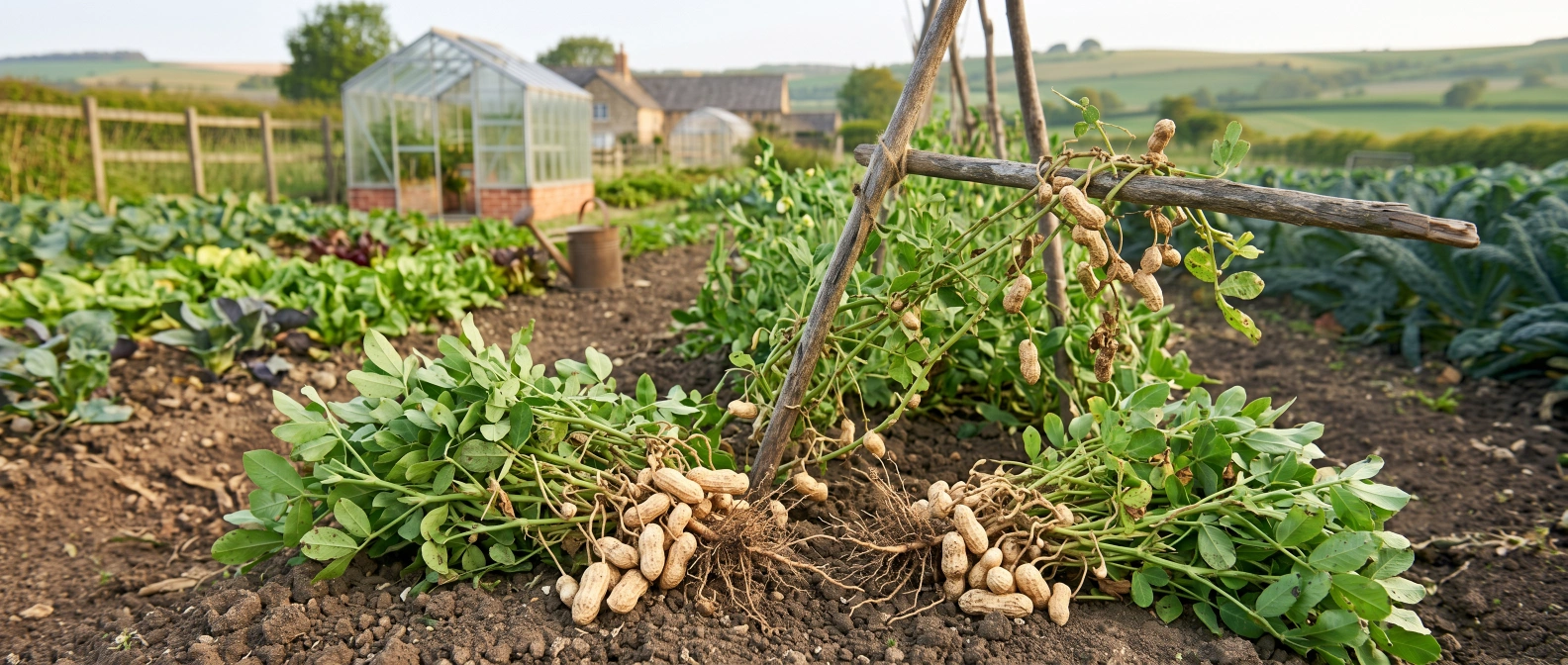 Peanut plants