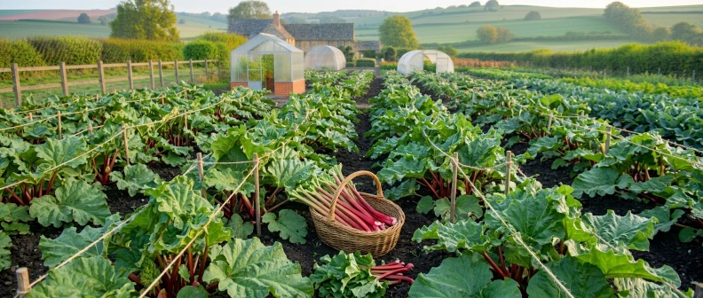 Rhubarb plant