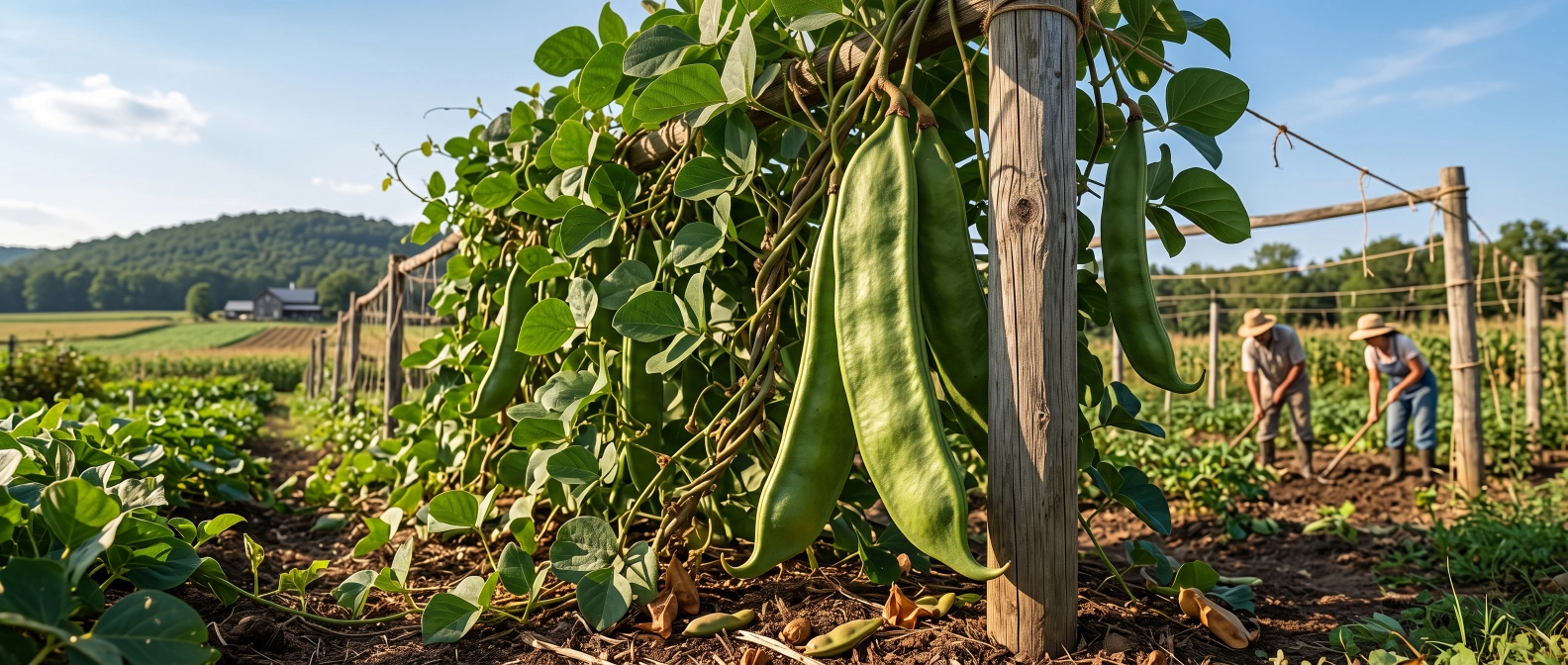 Sword bean pods